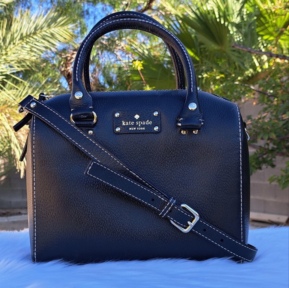 Kate Spade Wellesley Alessa Leather Satchel Handbag